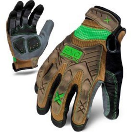 BRIGHTON-BEST Ironclad® EXO2-PIG-05-XL Project Impact Gloves, Brown, 1 Pair, XL EXO2-PIG-05-XL